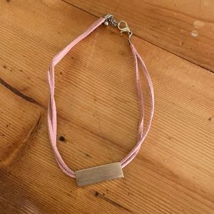 Francesca’s pink and gold choker